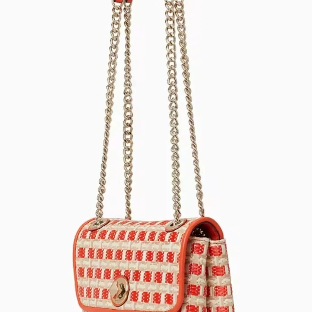 kate spade orange straw